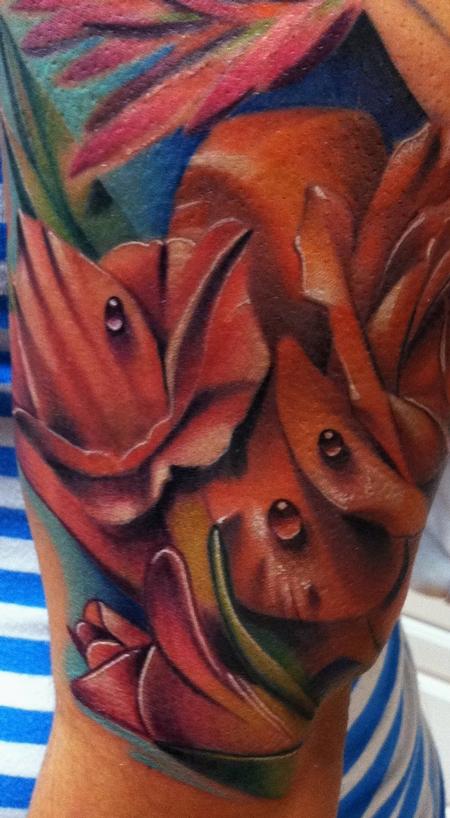 Brent Olson - Realistic Flower Brent Olson Art Junkies Tattoo